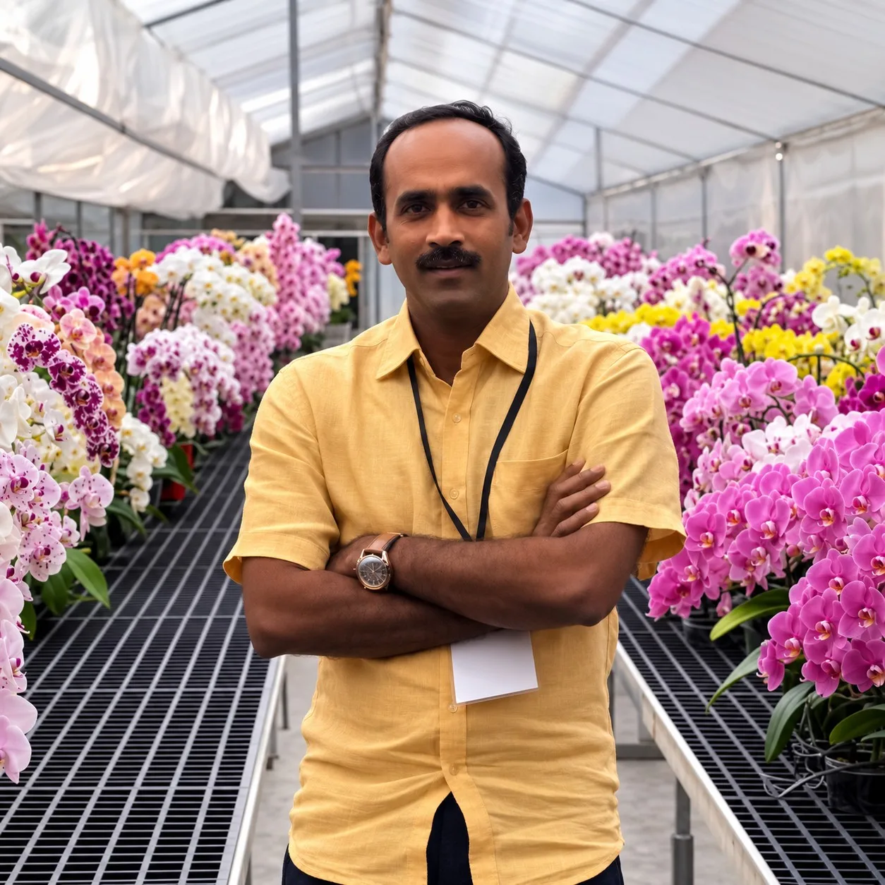 Rynco Orchids greenhouse farm in Kerala